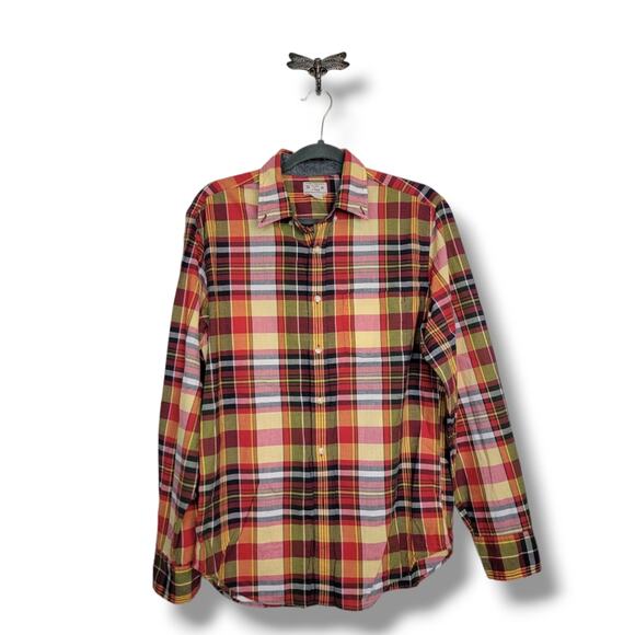 🔴 3/$25 J Crew Tailored Quality Woven Button Shirts 100% Cotton Men's M - Picture 1 of 12